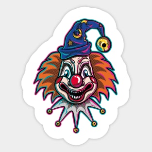 a poltergeist clown Sticker